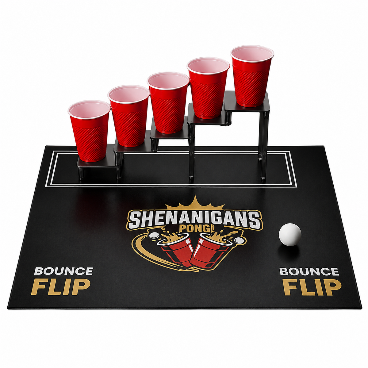 Shenanigans Pong – 4 Player Party Ball Toss Game